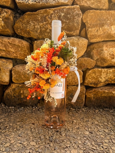 Bouteille fleurie